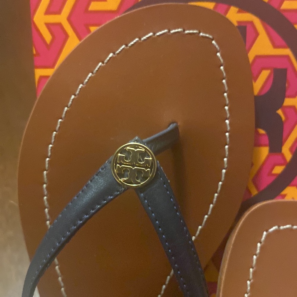 Tory Burch navy blue size 9 sandals